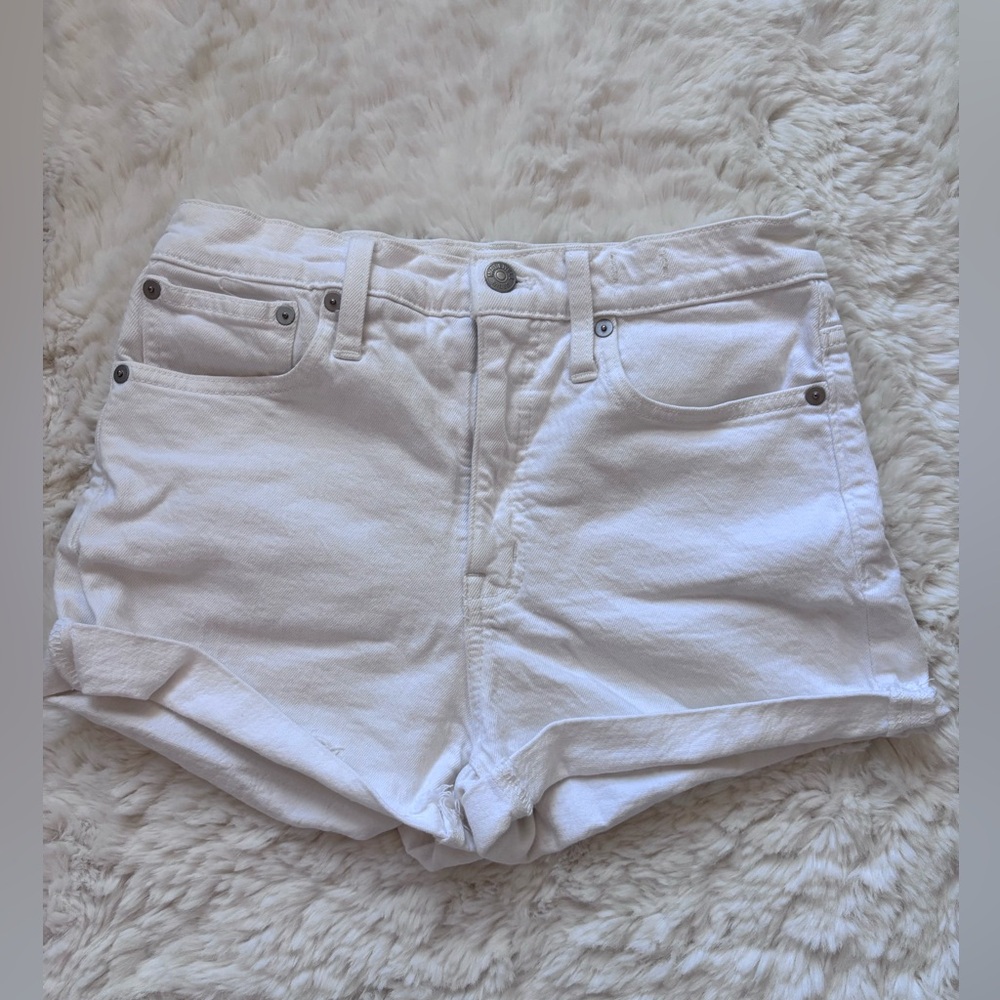 Madewell High Rise Denim Short, Tile White, 26